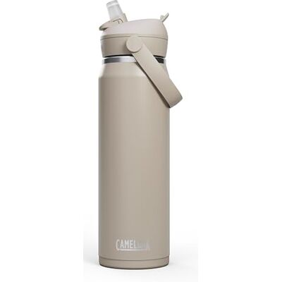 CAMELBAK Thrive Flip Straw thermosfles, roestvrij staal, fles, steen, 740 ml CAMELBAK Thrive Flip Straw thermosfles, roestvrij staal, fles, steen, 740 ml