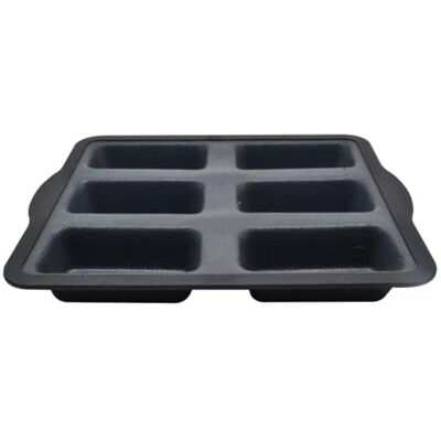 Zenker 685535 siliconen glasvezel financiële vorm mini cakevorm 6 financiële cakevorm cakevorm siliconen glasvezel nylon grijs 26,2 x 22 x 3,1 cm Zenker 685535 siliconen glasvezel financiële vorm mini cakevorm 6 financiële cakevorm cakevorm siliconen glasvezel nylon grijs 26,2 x 22 x 3,1 cm