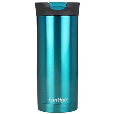 Contigo Huron Snapseal Thermosbeker van roestvrij staal met gemakkelijk te reinigen BPA-vrij deksel, 470 ml Contigo Huron Snapseal Thermosbeker van roestvrij staal met gemakkelijk te reinigen BPA-vrij deksel, 470 ml