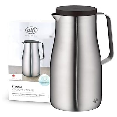 ALFI STUDIO TT Dubbelwandige roestvrijstalen thermosfles, houdt 12 uur warm, 24 uur koud, schroefdeksel, grote opening, vaatwasmachinebestendig, zonder ALFI STUDIO TT Dubbelwandige roestvrijstalen thermosfles, houdt 12 uur warm, 24 uur koud, schroefdeksel, grote opening, vaatwasmachinebestendig, zonder