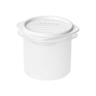 TATAY Vershouddoos, luchtdicht, 0,3 l, inhoud: flexibel drukdeksel, BPA-vrij, magnetronbestendig, vaatwasmachinebestendig, wit, afmetingen: 8,7 x 8,7 x 8,5 cm TATAY Vershouddoos, luchtdicht, 0,3 l, inhoud: flexibel drukdeksel, BPA-vrij, magnetronbestendig, vaatwasmachinebestendig, wit, afmetingen: 8,7 x 8,7 x 8,5 cm