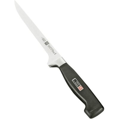 ZWILLING Filetmes, Lemmet: 18 cm, roestvrij staal, zwart handvat, serie Four Star ZWILLING Filetmes, Lemmet: 18 cm, roestvrij staal, zwart handvat, serie Four Star