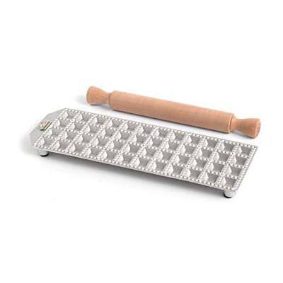 Marcato RA-Q25X48-CLS raviolivorm, vierkant, aluminium, 25 x 48 cm, zilverkleurig Marcato RA-Q25X48-CLS raviolivorm, vierkant, aluminium, 25 x 48 cm, zilverkleurig