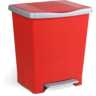 TATAY Afvalemmer voor keuken met pedaal, Millennium, 21 l, 33,5 x 30 x 39 cm TATAY Afvalemmer voor keuken met pedaal, Millennium, 21 l, 33,5 x 30 x 39 cm