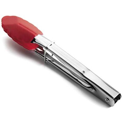 LACOR 64433 siliconen tang, rood, 18 x 3 x 2 cm LACOR 64433 siliconen tang, rood, 18 x 3 x 2 cm
