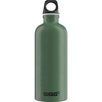 Sigg Traveller Leaf Green drinkfles (0,6 l), vrij van schadelijke stoffen en lekvrije drinkfles, vederlichte drinkfles van aluminium Sigg Traveller Leaf Green drinkfles (0,6 l), vrij van schadelijke stoffen en lekvrije drinkfles, vederlichte drinkfles van aluminium