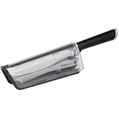 Tefal Ever Sharp keukenmes met geïntegreerde messenslijper, 16 5 cm Tefal Ever Sharp keukenmes met geïntegreerde messenslijper, 16 5 cm