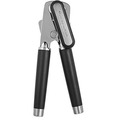 KitchenAid Blikopener, blikopener met geïntegreerde flesopener, professionele keuken, Gourmet, nieuw design 2019, zwart KitchenAid Blikopener, blikopener met geïntegreerde flesopener, professionele keuken, Gourmet, nieuw design 2019, zwart