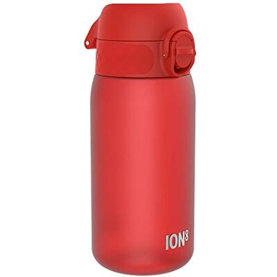 Ion8 Drinkfles voor kinderen, 350 ml, lekvrij, gemakkelijk te openen, veilige vergrendeling, vaatwasmachinebestendig, BPA-vrij, draaggreep, gemakkelijk te reinigen, koolstofneutraal, rood Ion8 Drinkfles voor kinderen, 350 ml, lekvrij, gemakkelijk te openen, veilige vergrendeling, vaatwasmachinebestendig, BPA-vrij, draaggreep, gemakkelijk te reinigen, koolstofneutraal, rood
