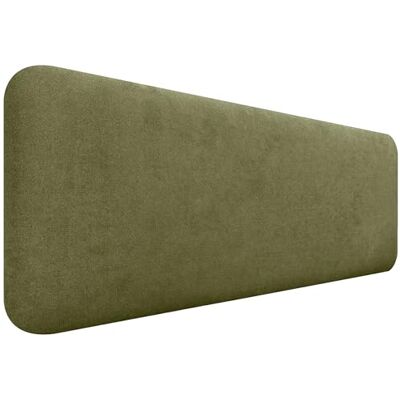 DHOME Hoofdeinde, gevoerd, glad, afgerond, van gladde stof, voor muur, akoestisch, absorberend, voor slaapkamer (groen, 145 cm) DHOME Hoofdeinde, gevoerd, glad, afgerond, van gladde stof, voor muur, akoestisch, absorberend, voor slaapkamer (groen, 145 cm)