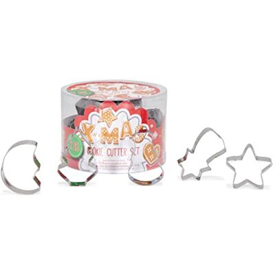 patisse 02004 – doos met 18 uitsteekvormen voor Kerstmis, roestvrij staal, hoogte 1,5 cm patisse 02004 – doos met 18 uitsteekvormen voor Kerstmis, roestvrij staal, hoogte 1,5 cm