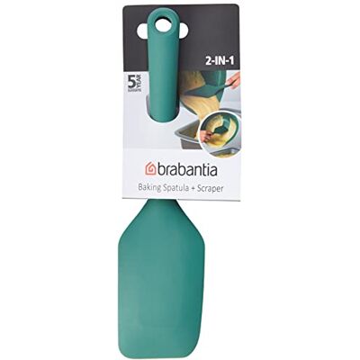 Brabantia Tasty+ Spatel plus Schraper Siliconen Fir Green Brabantia Tasty+ Spatel plus Schraper Siliconen Fir Green