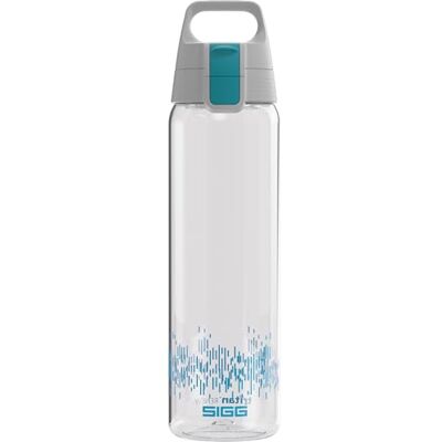 Sigg Total Clear ONE MyPlanet™ Aqua drinkfles (0,75 l), BPA-vrije en lekvrije drinkfles, onbreekbare sportdrinkfles van Tritan met fruitfilter Sigg Total Clear ONE MyPlanet™ Aqua drinkfles (0,75 l), BPA-vrije en lekvrije drinkfles, onbreekbare sportdrinkfles van Tritan met fruitfilter