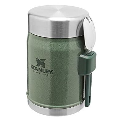Stanley 1913 Classic Legendary Food Jar 0,4 l met Spork – houdt 7 uur koud of warm – BPA-vrij roestvrij staal soepfles – lekvrij – vaatwasmachinebestendig Stanley 1913 Classic Legendary Food Jar 0,4 l met Spork – houdt 7 uur koud of warm – BPA-vrij roestvrij staal soepfles – lekvrij – vaatwasmachinebestendig