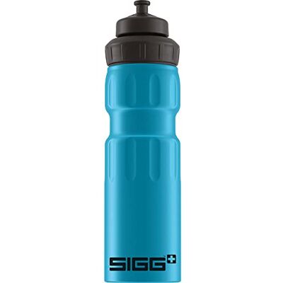 Sigg WMB Sports Blue Touch drinkfles (0,75 l), herbruikbaar, waterbestendig, vrij van schadelijke stoffen, aluminium fles Sigg WMB Sports Blue Touch drinkfles (0,75 l), herbruikbaar, waterbestendig, vrij van schadelijke stoffen, aluminium fles