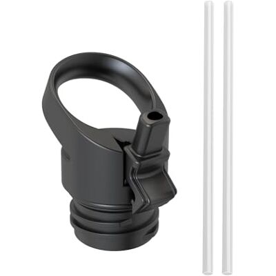 Super Sparrow Flesdeksel – klein deksel met rietje – voor kleine mond 350 ml / 500 ml / 750 ml – vacuüm-geïsoleerde waterfles (zwart 1) Super Sparrow Flesdeksel – klein deksel met rietje – voor kleine mond 350 ml / 500 ml / 750 ml – vacuüm-geïsoleerde waterfles (zwart 1)