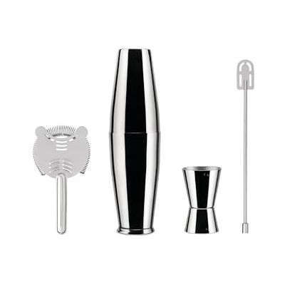 Alessi Boston shaker roestvrij staal glas 18/10 veelkleurig één maat Alessi Boston shaker roestvrij staal glas 18/10 veelkleurig één maat