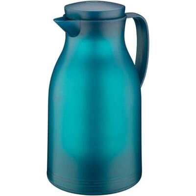 Cilio Monza Thermoserver van gehard glas, voor koffie, warm, koud, turquoise, 963,9 g Cilio Monza Thermoserver van gehard glas, voor koffie, warm, koud, turquoise, 963,9 g