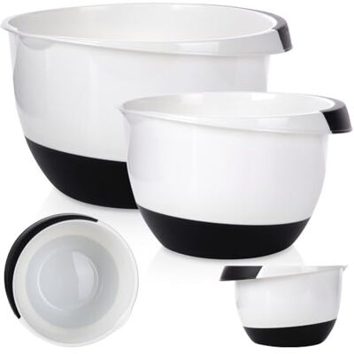 Excellent Houseware Set mengkommen van 3,5 en 2,0 liter met antislip bodem Excellent Houseware Set mengkommen van 3,5 en 2,0 liter met antislip bodem