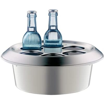 ALFI Conferentieboy, Coconut White Polished, Conferentiekoeler van kunststof met roestvrijstalen deksel, tafelkoeler voor 6 flessen tot 0,33 liter, actieve koeling met koelbatterij, ideaal voor ziekenhuis, BPA-vrij ALFI Conferentieboy, Coconut White Polished, Conferentiekoeler van kunststof met roestvrijstalen deksel, tafelkoeler voor 6 flessen tot 0,33 liter, actieve koeling met koelbatterij, ideaal voor ziekenhuis, BPA-vrij