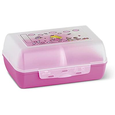 Emsa Variabolo 513794 Clipbox + scheidingswand, BPA-vrij, prinsessendecoratie Emsa Variabolo 513794 Clipbox + scheidingswand, BPA-vrij, prinsessendecoratie