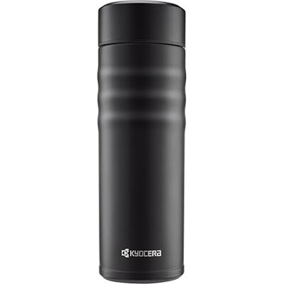 Kyocera thermosfles met keramische binnencoating, inclusief ijsdop, 12 uur warm, 24 uur koud, BPA-vrij, 500 ml, zwart, MB-17S BK Kyocera thermosfles met keramische binnencoating, inclusief ijsdop, 12 uur warm, 24 uur koud, BPA-vrij, 500 ml, zwart, MB-17S BK