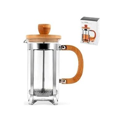 H&H Home 730375 H & H borosilicaat, roestvrij staal en bamboe, cc600 H&H Home 730375 H & H borosilicaat, roestvrij staal en bamboe, cc600