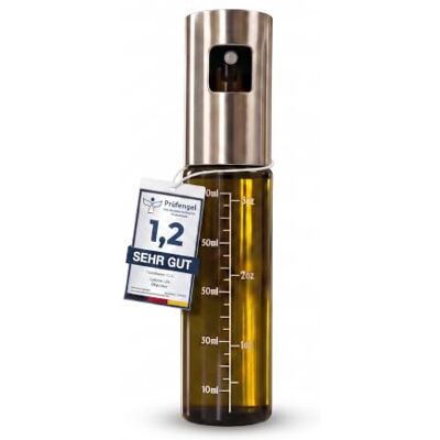 Leisure Life Set van 2 oliesproeiers 1 mm roestvrijstalen mantel UV-beschermend glas BPA-vrij 100 ml (Jade Green UV) Leisure Life Set van 2 oliesproeiers 1 mm roestvrijstalen mantel UV-beschermend glas BPA-vrij 100 ml (Jade Green UV)