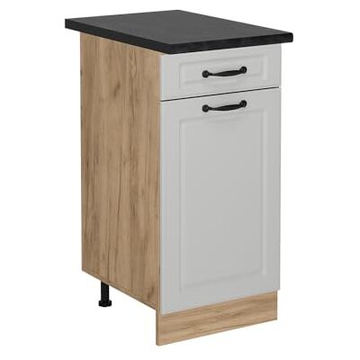 Vicco Keukenkast "R-Line", landwit, 40 cm PT antraciet, voor vrije combinatie in modulaire keukensystemen Vicco Keukenkast "R-Line", landwit, 40 cm PT antraciet, voor vrije combinatie in modulaire keukensystemen