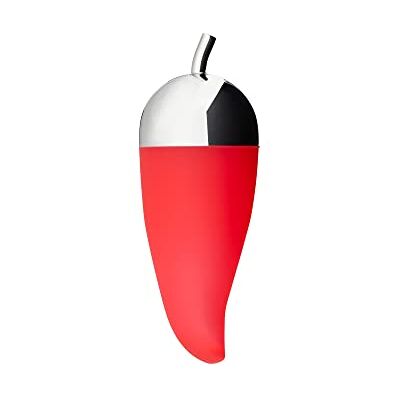 Alessi Piccantino JHT02 Chili Crush, roestvrij staal en siliconenrubber, rood en staal Alessi Piccantino JHT02 Chili Crush, roestvrij staal en siliconenrubber, rood en staal