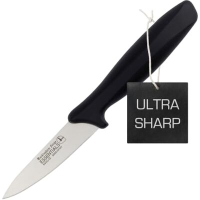 Rio Schilmes 9 cm lichte en scherpe keukenmessen van roestvrij staal met zwart handvat Rio Schilmes 9 cm lichte en scherpe keukenmessen van roestvrij staal met zwart handvat