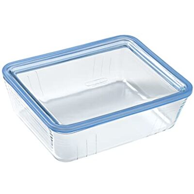 Pyrex Pure Glass 5424006 Rechthoekige luchtdichte container met deksel, 24 x 19 x 8 cm, 2,6 l, transparant Pyrex Pure Glass 5424006 Rechthoekige luchtdichte container met deksel, 24 x 19 x 8 cm, 2,6 l, transparant