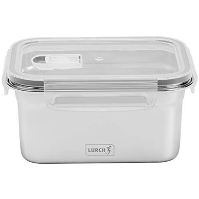 Lurch 240892 lunchbox Safety / opbergdoos van hoogwaardig roestvrij staal met BPA-vrije kunststof deksel 1000 ml Lurch 240892 lunchbox Safety / opbergdoos van hoogwaardig roestvrij staal met BPA-vrije kunststof deksel 1000 ml
