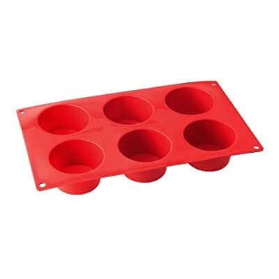 Dr. Oetker Dr. 1251 Oetker muffinvorm van siliconen 6 cups Flexxibel, siliconen vorm voor muffins, vorm van hoogwaardige platina siliconen met anti-aanbakeigenschappen (kleur: rood) vaatwasmachinebestendig, hoeveelheid: 1 stuk Dr. Oetker Dr. 1251 Oetker muffinvorm van siliconen 6 cups Flexxibel, siliconen vorm voor muffins, vorm van hoogwaardige platina siliconen met anti-aanbakeigenschappen (kleur: rood) vaatwasmachinebestendig, hoeveelheid: 1 stuk