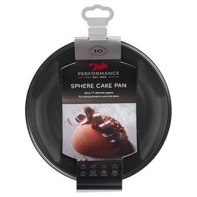 Tala Performance Eclipse bolvormige taartvorm, antiaanbaklaag, 18 cm diameter, ideaal voor originele taarten zoals igloo, voetbal, egel of eenhoorn, zwart Tala Performance Eclipse bolvormige taartvorm, antiaanbaklaag, 18 cm diameter, ideaal voor originele taarten zoals igloo, voetbal, egel of eenhoorn, zwart