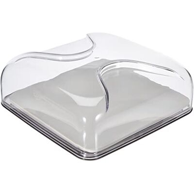 Guzzini , Gocce vierkante kaasbel, 25,5 x 25,5 x 11,5 cm Guzzini , Gocce vierkante kaasbel, 25,5 x 25,5 x 11,5 cm