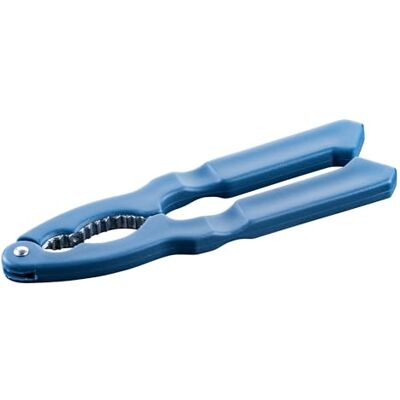 Fackelmann Essentiële notenkraker, twee notenhouders voor groot en klein, donkerblauw/zilver Fackelmann Essentiële notenkraker, twee notenhouders voor groot en klein, donkerblauw/zilver