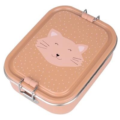 Trixie Lunchbox van roestvrij staal voor kinderen Mrs Cat Eenvoudig openen en sluiten Grappig diermotief Perfect voor snacks en lunches Roze Trixie Lunchbox van roestvrij staal voor kinderen Mrs Cat Eenvoudig openen en sluiten Grappig diermotief Perfect voor snacks en lunches Roze