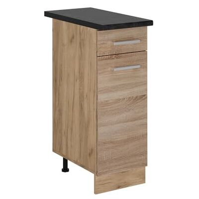 Vicco Keukenkast "R-Line", Sonoma, 30 cm PT antraciet, voor vrije combinatie in modulaire keukensystemen Vicco Keukenkast "R-Line", Sonoma, 30 cm PT antraciet, voor vrije combinatie in modulaire keukensystemen