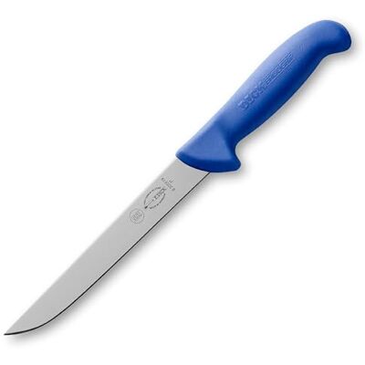 F.Dick F. DICK ErgoGrip 82259181 uitbeenmes met lemmet 18 cm, staal X55CrMo14, roestvrij, hardheid 56° HRC, blauw F.Dick F. DICK ErgoGrip 82259181 uitbeenmes met lemmet 18 cm, staal X55CrMo14, roestvrij, hardheid 56° HRC, blauw