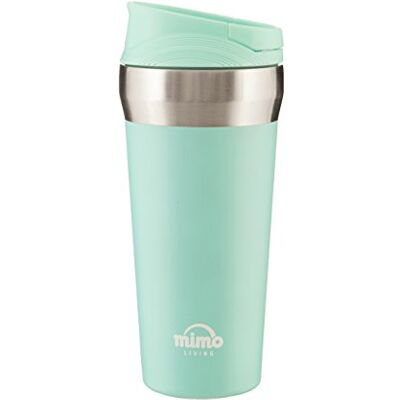 Premier Housewares Geïsoleerde reisbeker 380 ml PP PP PP thermoskan reisbeker roestvrij staal turquoise reisbeker 8x8x19cm Premier Housewares Geïsoleerde reisbeker 380 ml PP PP PP thermoskan reisbeker roestvrij staal turquoise reisbeker 8x8x19cm