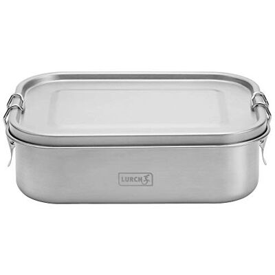 Lurch 240881 Snap lunchbox 100% waterdicht roestvrij staal 1200 ml Lurch 240881 Snap lunchbox 100% waterdicht roestvrij staal 1200 ml