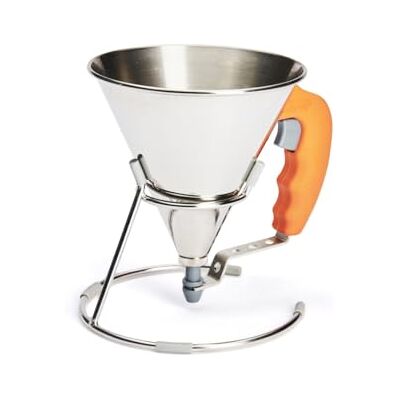 DE BUYER 3353.30 Fondant trechter, roestvrij staal, oranje, 18,5 x 15 x 15,5 cm DE BUYER 3353.30 Fondant trechter, roestvrij staal, oranje, 18,5 x 15 x 15,5 cm