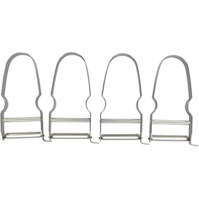Fackelmann FM Professional 21729 groenteschiller, set van 4, groentescheerapparaat, schiller, roestvrij staal, zilverkleurig, 11,5 x 6 cm Fackelmann FM Professional 21729 groenteschiller, set van 4, groentescheerapparaat, schiller, roestvrij staal, zilverkleurig, 11,5 x 6 cm