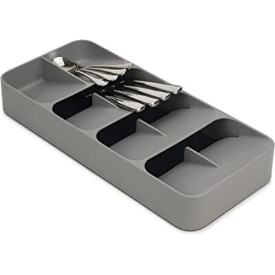 Joseph Joseph DrawerStore Lade-organizer, bestekbak met 8 vakken, voor meer dan 48 stuks, grijs, groot Joseph Joseph DrawerStore Lade-organizer, bestekbak met 8 vakken, voor meer dan 48 stuks, grijs, groot