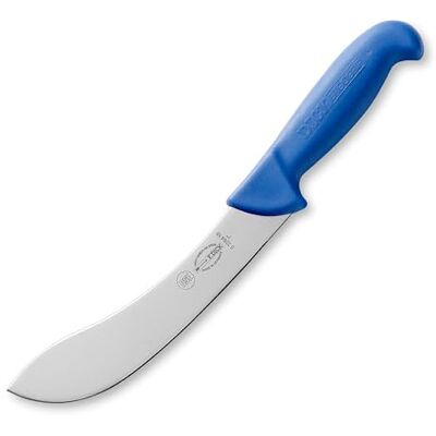 F.Dick F. DICK ErgoGrip 82264181 slagersmes met lemmet 18 cm roestvrij staal X55CrMo14 56 HRC blauw F.Dick F. DICK ErgoGrip 82264181 slagersmes met lemmet 18 cm roestvrij staal X55CrMo14 56 HRC blauw