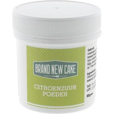 Brand New Cake BrandNewCake® Citroenzuurpoeder, 60 g, bakingrediënten, ideaal om te koken Brand New Cake BrandNewCake® Citroenzuurpoeder, 60 g, bakingrediënten, ideaal om te koken