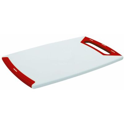 LACOR PE-snijplank, 36 x 22 x 1 cm, rood/wit LACOR PE-snijplank, 36 x 22 x 1 cm, rood/wit