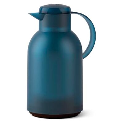 Emsa N40120 Samba thermoskan 1,5 liter, Quick Press, 12 uur warm, 24 uur koud, doorschijnend en blauwgrijs Emsa N40120 Samba thermoskan 1,5 liter, Quick Press, 12 uur warm, 24 uur koud, doorschijnend en blauwgrijs
