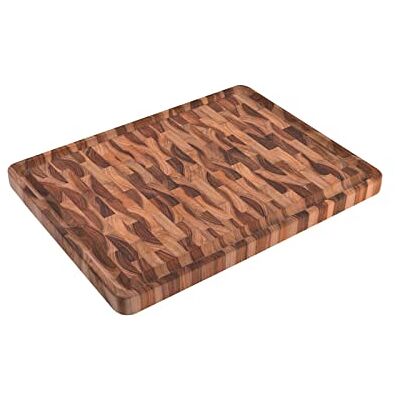 Tramontina Grillplank van omgekeerd teakhout en geolied oppervlak, voor snijden en serveren, modern en praktisch design, mouwloos, afmetingen 45 x 35 x 3 cm Tramontina Grillplank van omgekeerd teakhout en geolied oppervlak, voor snijden en serveren, modern en praktisch design, mouwloos, afmetingen 45 x 35 x 3 cm